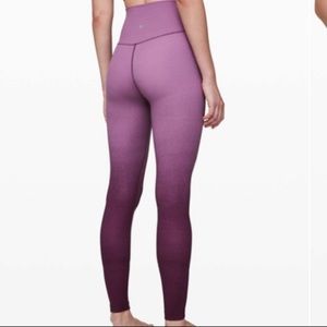LIKE NEW Lululemon purple spray jubilee Ombré align legging